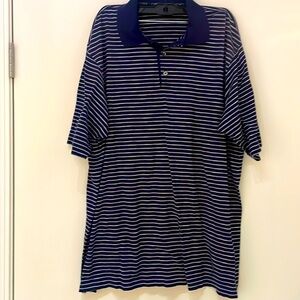 EUC, xl, Como Sport, Made in Italy, 100% cotton striped polo
